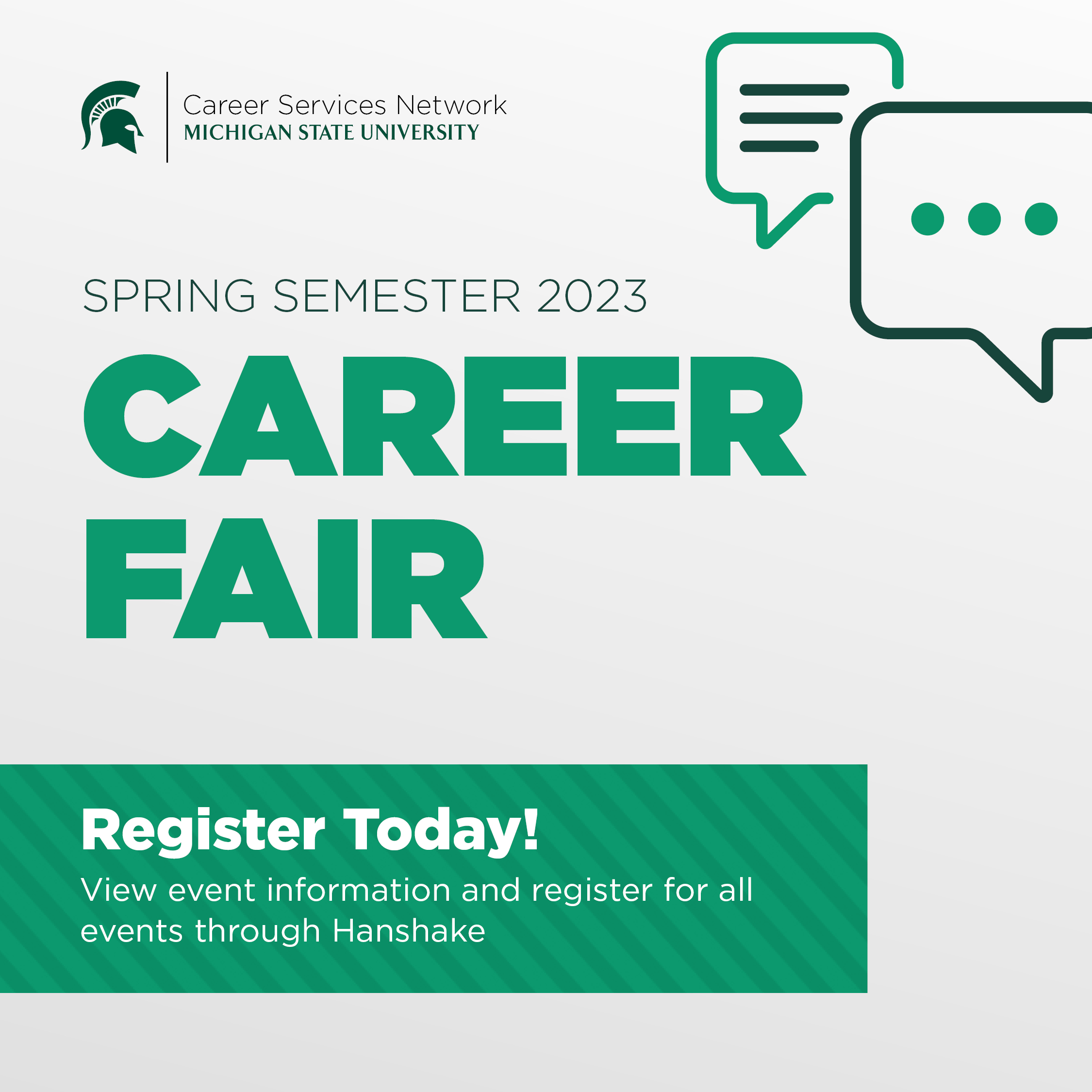 Spring Semester '23 Career Fairs start March 13