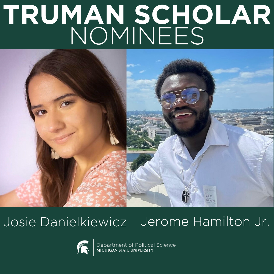 Two PLS Scholars nominated for prestigious Truman Scholarship