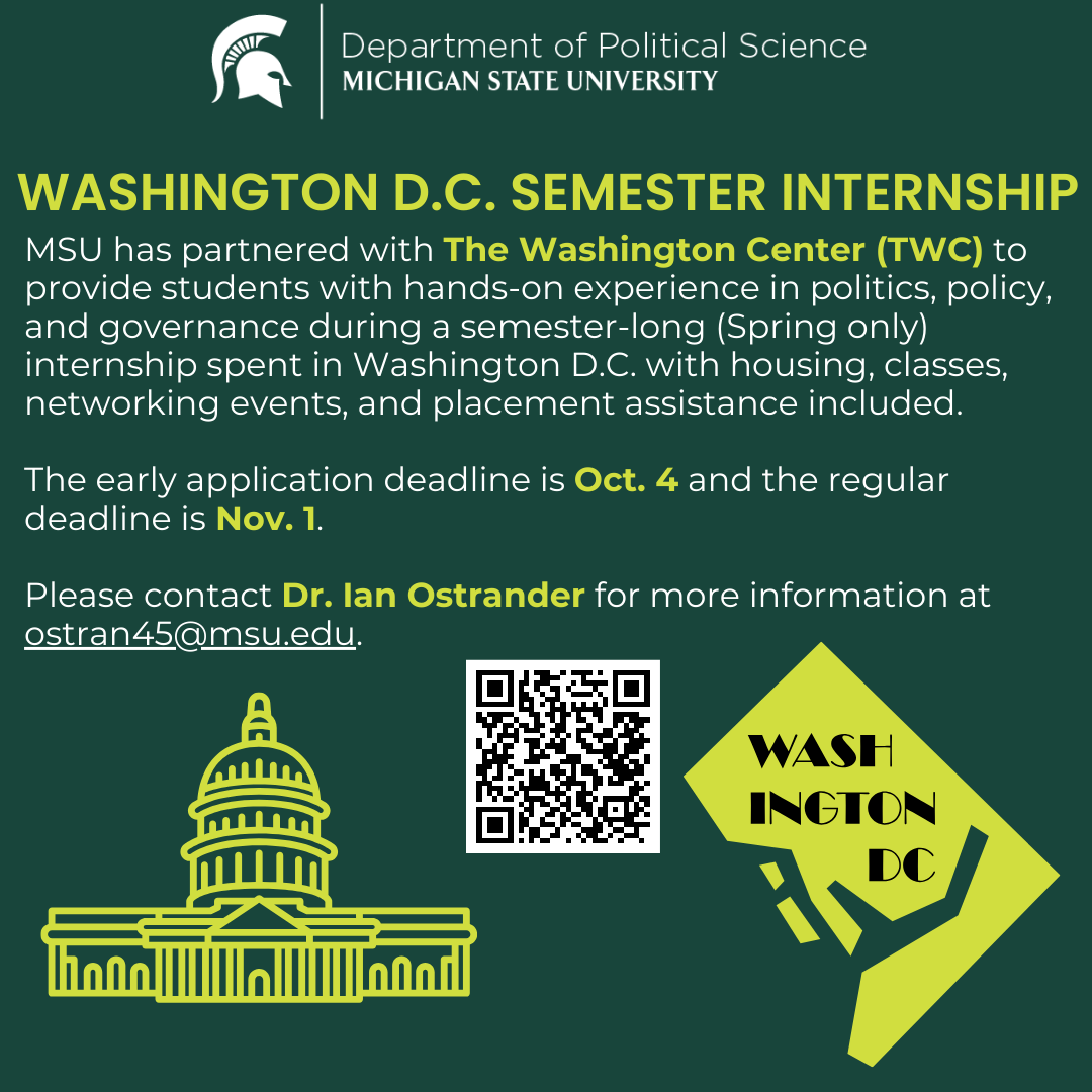 Deadline approaching for Washington D.C. internship program application