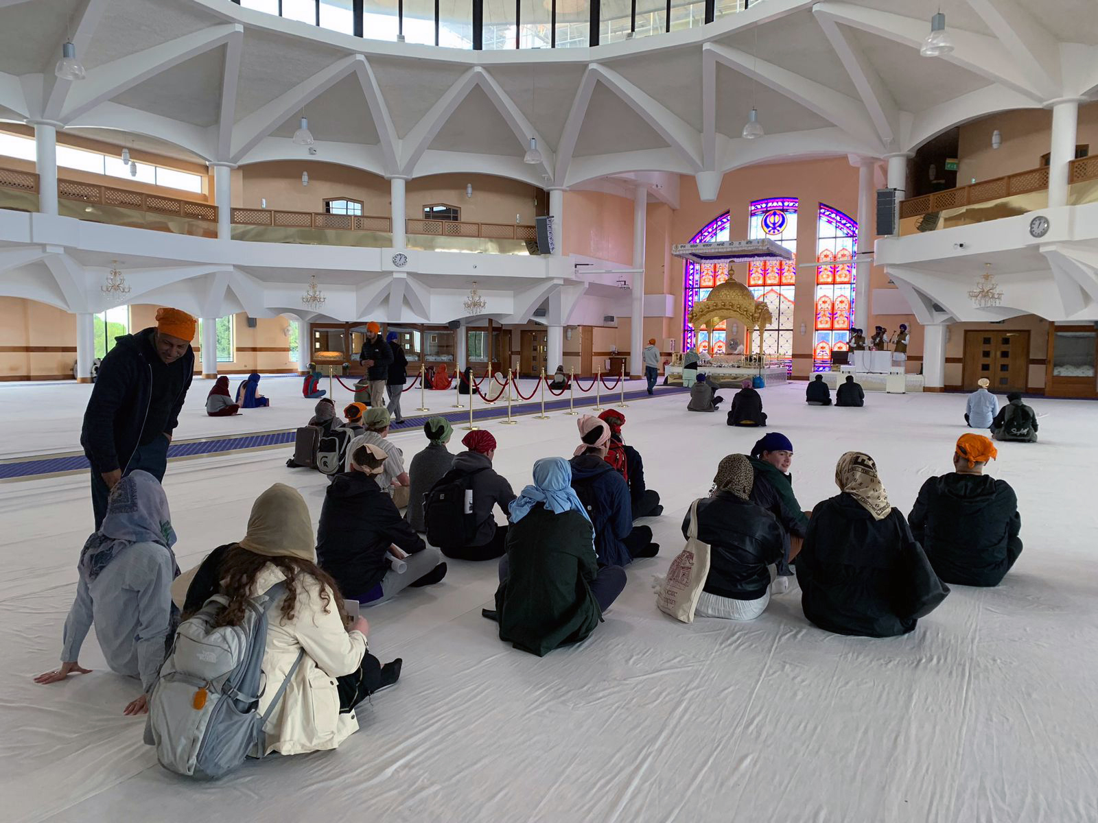 Students visit a mosque