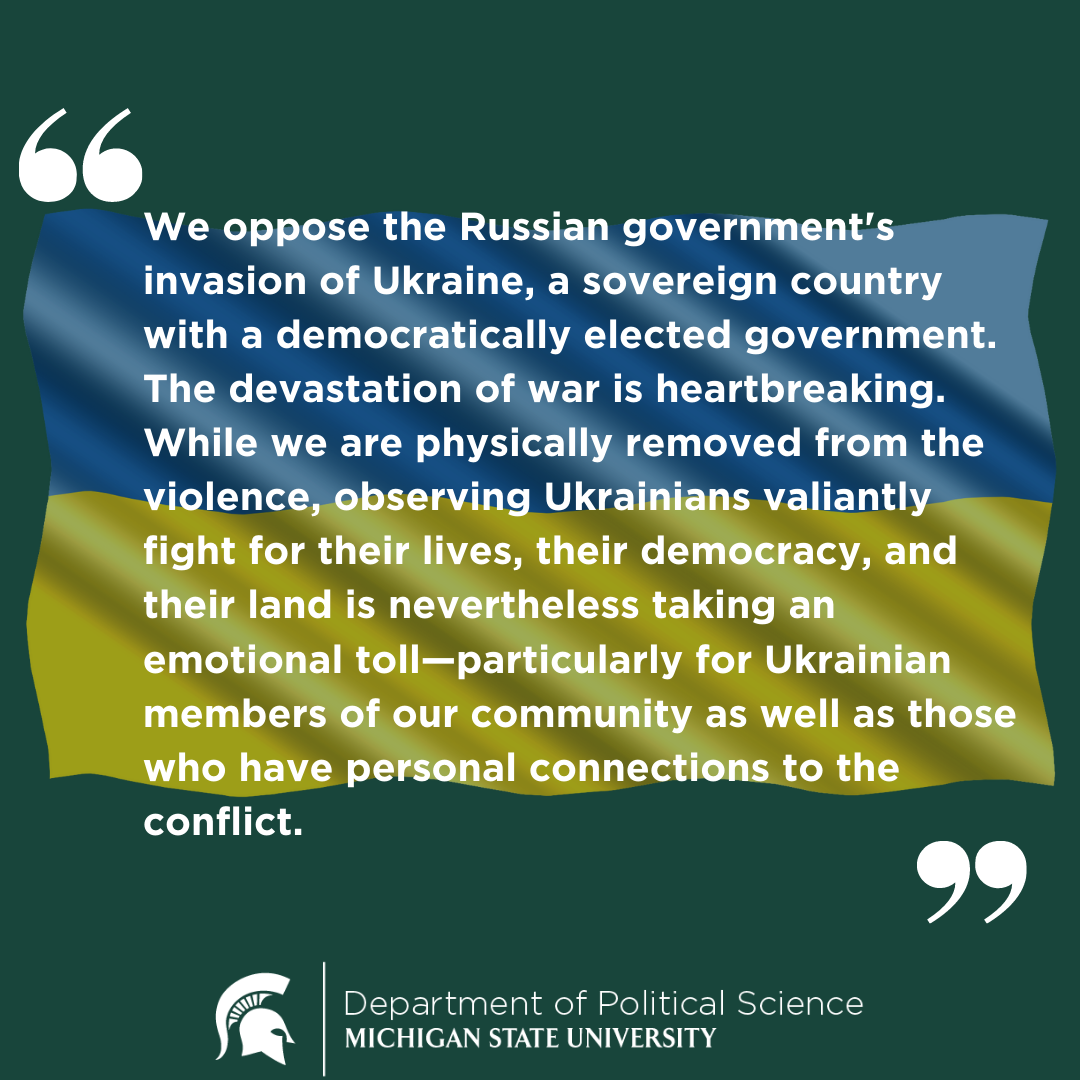 PLS Statement on Ukraine War